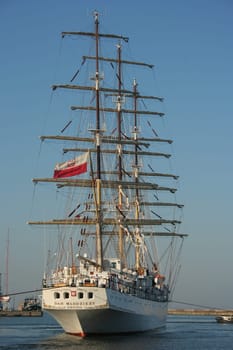 Big ship in a harbour