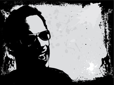 Abstract grunge male background