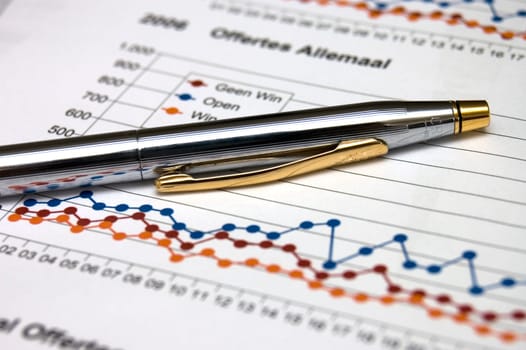 business chart with penn