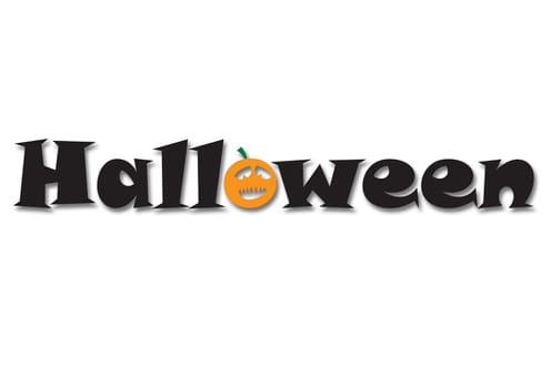 halloween type with pumkin