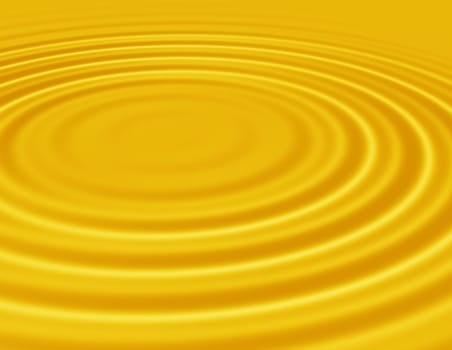 Smoothly 3d Image Of Circular Waves Expanding