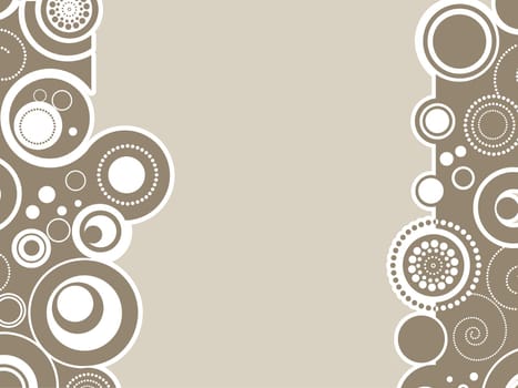 Retro styled abstract background