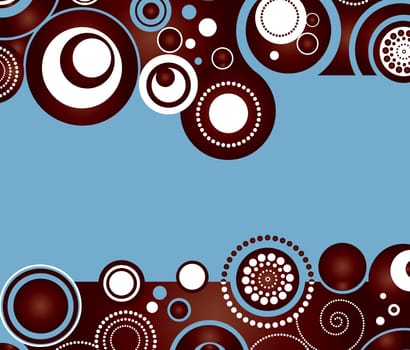 Retro styled abstract background
