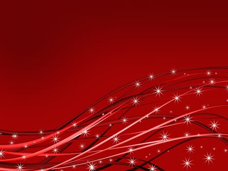a bred background with lines and stars
