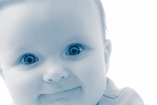 Wide-eyed Smiling Baby