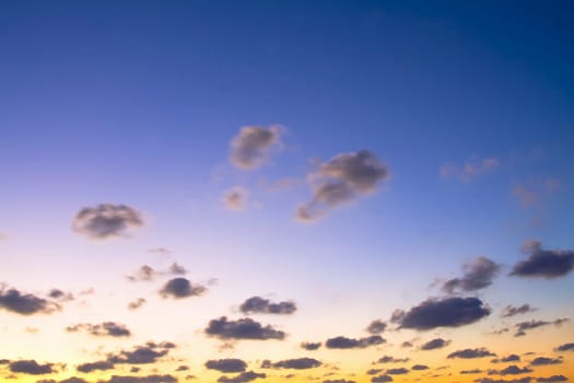 Caribbean vacation dramatic clouds sunset