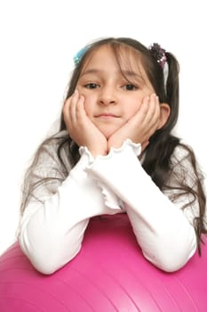 Sight of the nice girl with long black hair