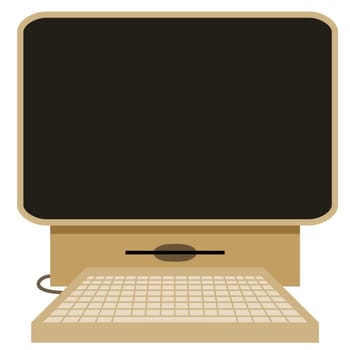 illustration of a retro computer