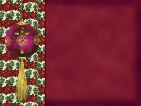 Illustration of an Christmas Greeting Card
