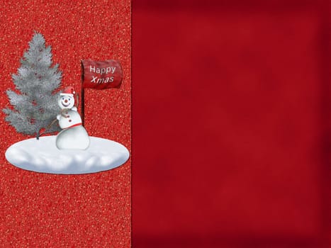 Illustration of an Christmas Greeting Card