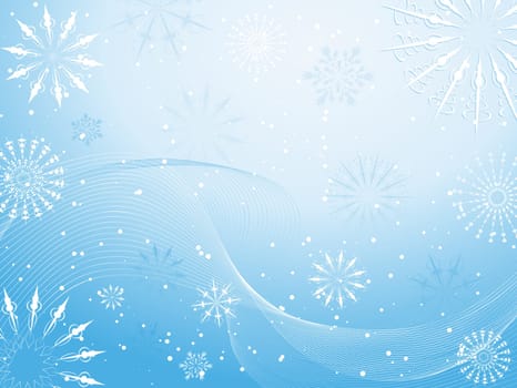 Decorative winter abstract background