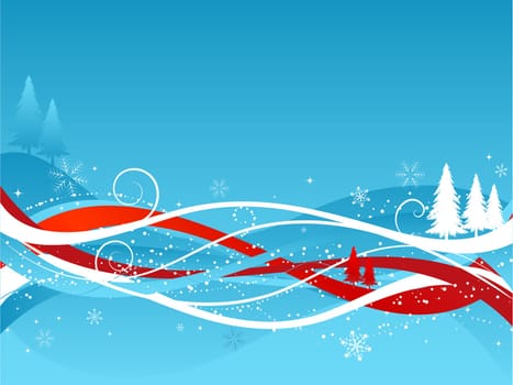 Decorative winter abstract background