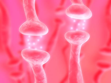 3d rendered close up of active receptor