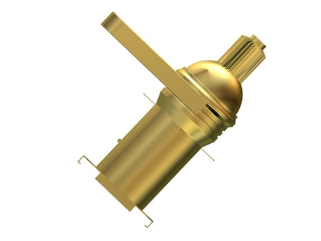 3d rendered illustration of a golden spotlight