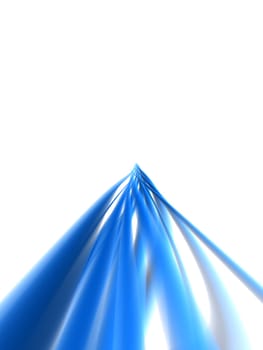 3d rendered illustration of an abstract blue background