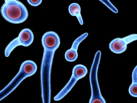 3d rendered close up of some tetanus bacteria