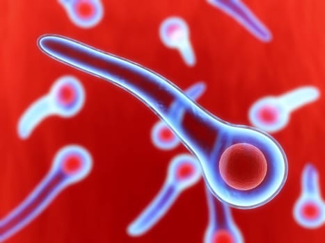 3d rendered close up of some tetanus bacteria