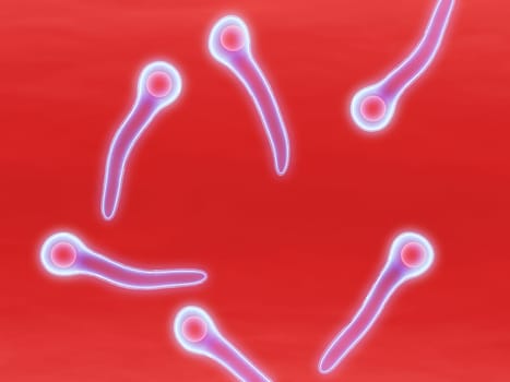 3d rendered close up of some tetanus bacteria