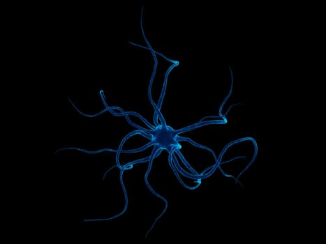 3d rendered close up of an axon