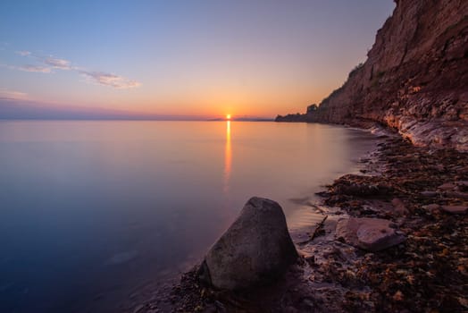 Stunning Quebec Sunset over calm waters