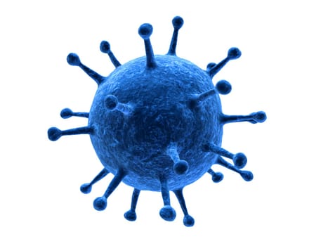 3d rendered close up of an isolated virus