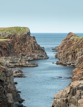Newfoundland and Labrador Rocky Seashore Coastline.