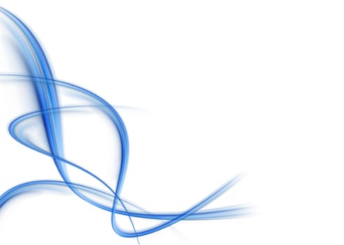 abstract composition with flowing design
