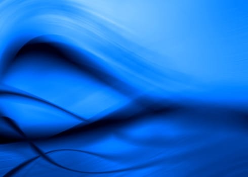abstract composition with flowing design