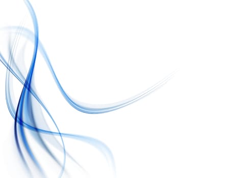 abstract composition with flowing design