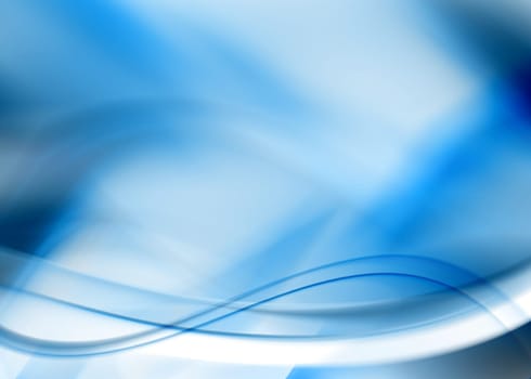 abstract composition with flowing design