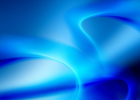 abstract composition with flowing design