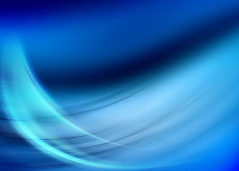 abstract composition with flowing design