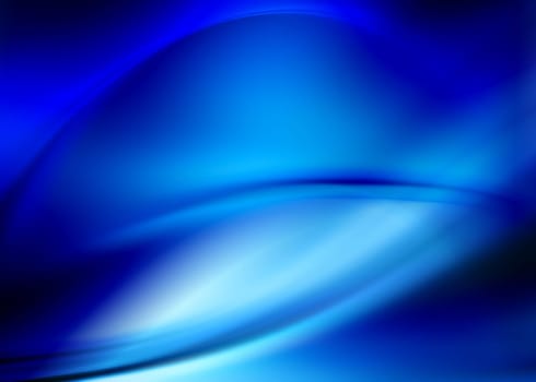 abstract composition with flowing design