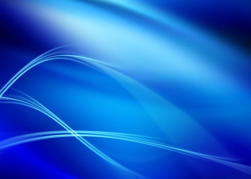 abstract composition with flowing design