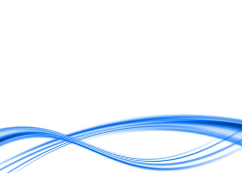 abstract composition with flowing design