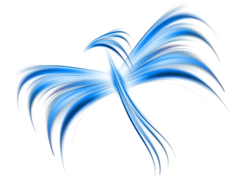 abstract composition with flowing design