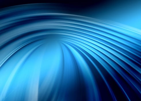 abstract composition with flowing design