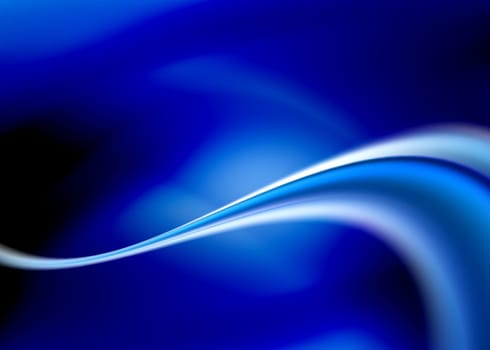 abstract composition with flowing design