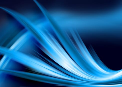 abstract composition with flowing design