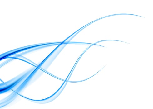 abstract composition with flowing design