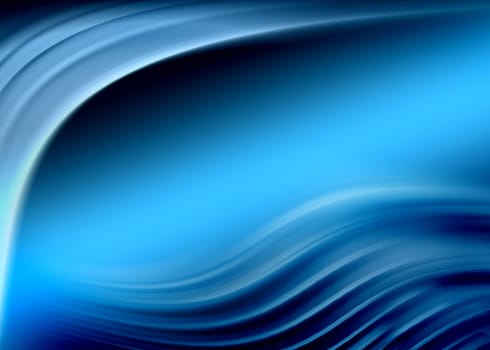 abstract composition with flowing design