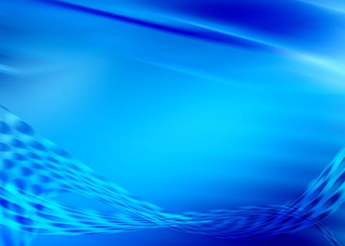 abstract composition with flowing design