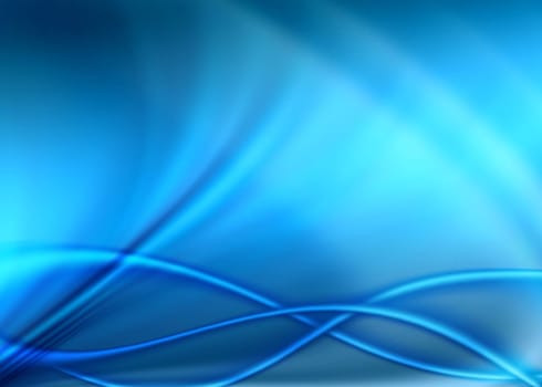 abstract composition with flowing design