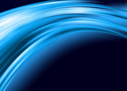 abstract composition with flowing design