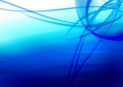 abstract composition with flowing design