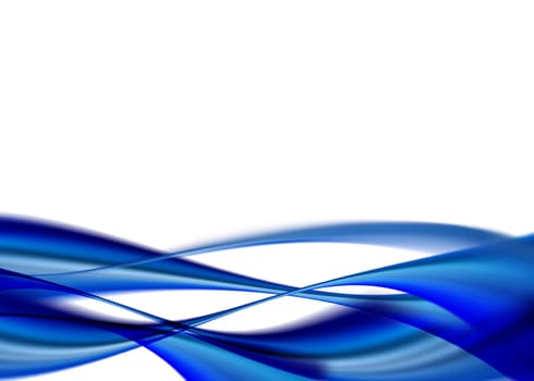 abstract composition with flowing design