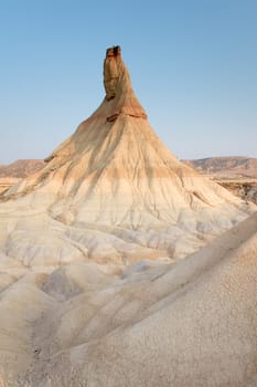 Earth erosion around Castildetierra in the Navarrese Bardenas Real