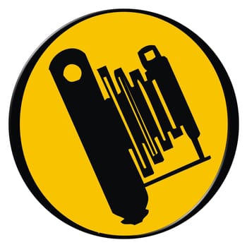 Vintage folding camera icon