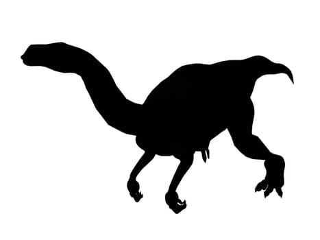 Vector illustration of Dinosaur silhouette
