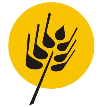 Vector illustration of grain wheat